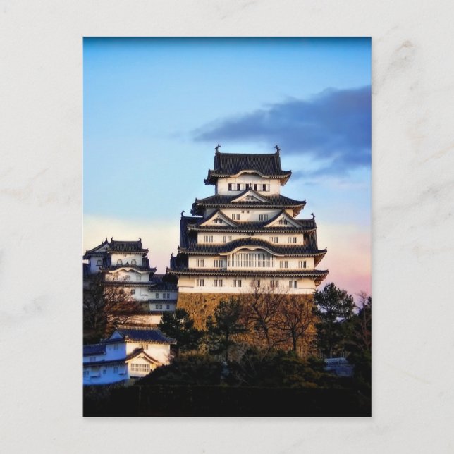 Carte Postale Château Himeji à Sunrise (Devant)