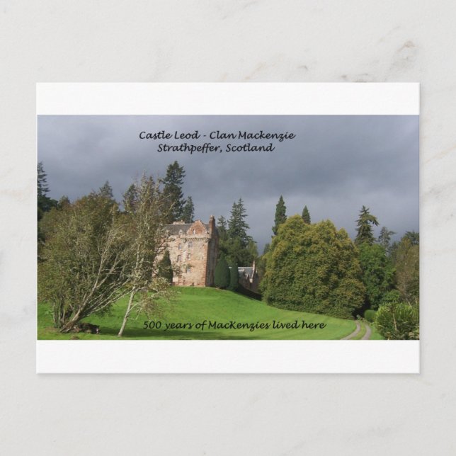 Carte Postale CHÂTEAU LEOD - Écosse MacKenzie Clan (Devant)