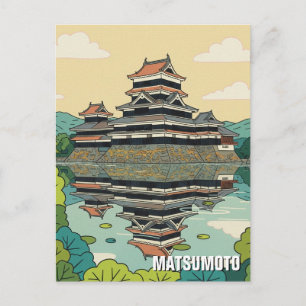 Carte Postale Château Matsumoto Japon