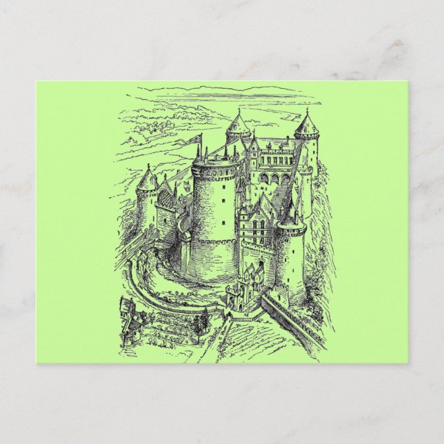 Carte Postale Château médiéval (Devant)
