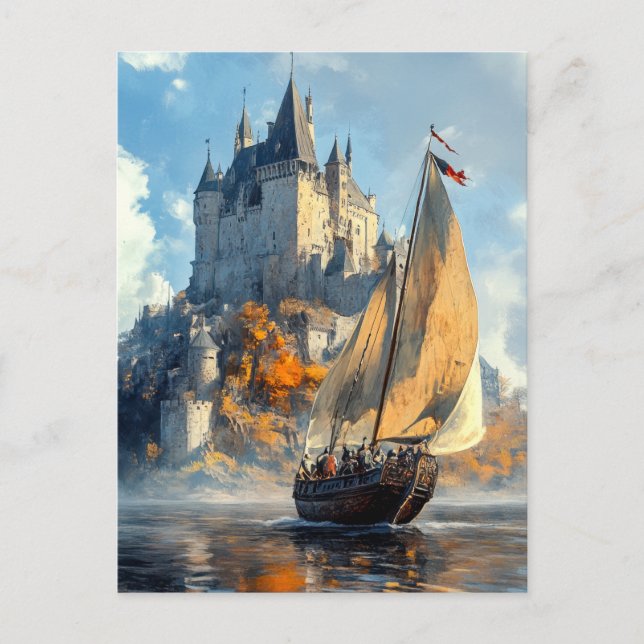 Carte Postale Château Médiéval (Devant)