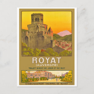 Carte Postale Château médiéval à Royat, Auvergne, France