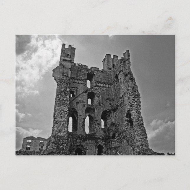 Carte Postale Château noir et blanc (Devant)