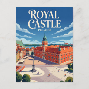 Carte Postale Château royal, Varsovie Pologne