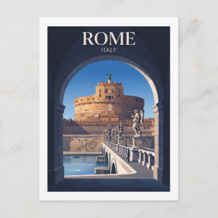 Carte Postale Château Saint-Ange Rome Italie