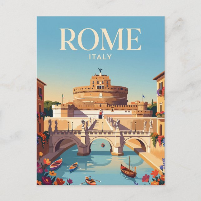 Carte Postale Château Sant'Angelo Italie (Devant)