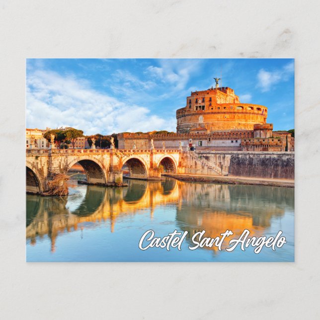 Carte Postale Château Sant'Angelo, Rome, Italie (Devant)