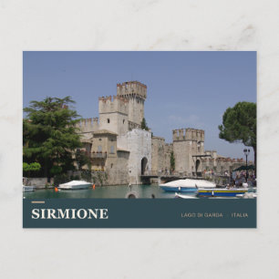 Carte Postale Château Scaliger de Sirmione sur le lac de Garde