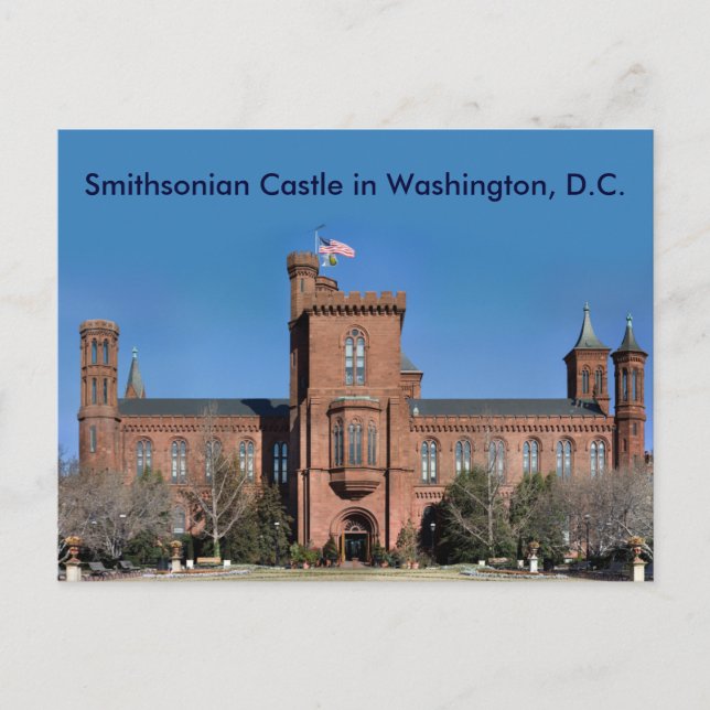 Carte Postale Château Smithsonian à Washington, D.C. (Devant)
