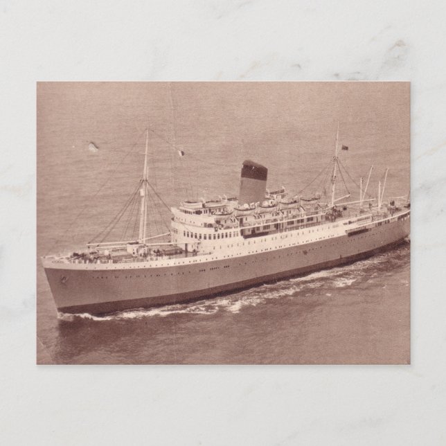 Carte Postale Château SS Rhodesia, Union Castle Line (Devant)