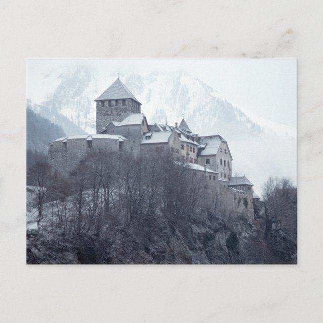 Carte Postale Château Vaduz Liechtenstein (Devant)