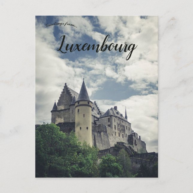 Carte Postale Château Vianden à Vianden Luxembourg (Devant)