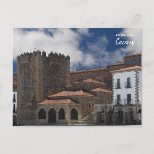 Carte Postale Châteaux de Caceres, Espagne