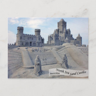 Carte Postale Châteaux De Sable De La Mer Du Nord À Amsterdam