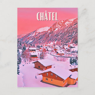 Carte Postale Châtel Station de ski