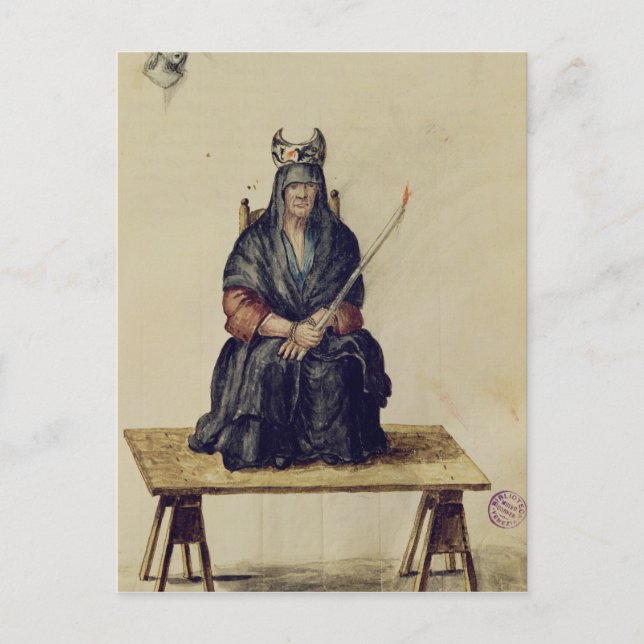 Carte Postale Châtiment d'une sorcière (Devant)