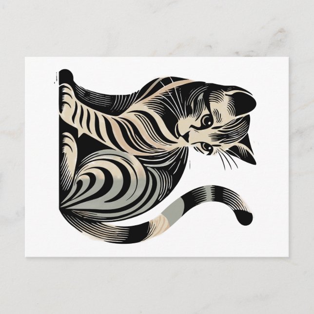 Carte Postale Chaton (Devant)