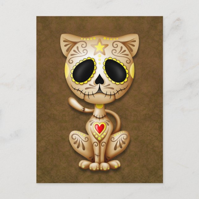 Carte Postale Chaton à sucre Zombie Brown (Devant)