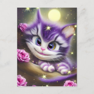 Carte Postale Chaton adorable du Cheshire
