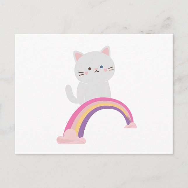 Carte Postale Chaton Mignon Chat  (Devant)