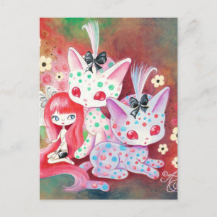 Carte Postale Chatons tachetés