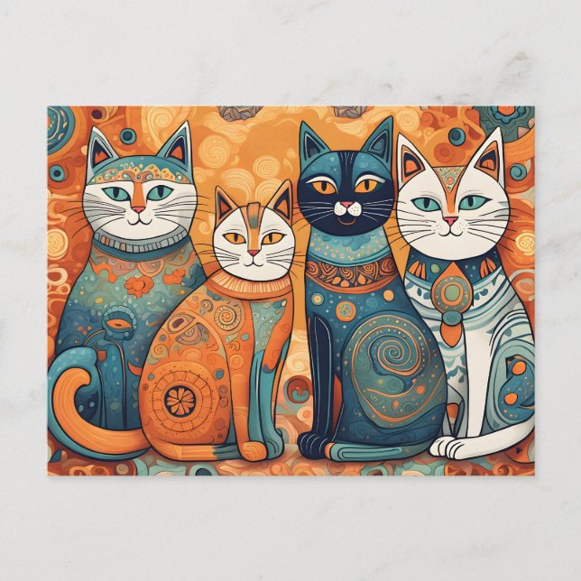 carte postale chats apaisants (Devant)