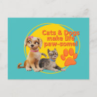 Chats & Chiens Font De La Vie Paw-some !