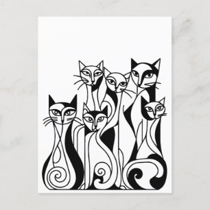 Carte Postale Chats cool