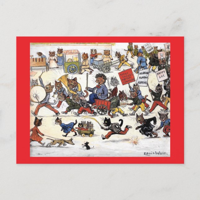 Carte Postale Chats de Louis Wain 2 (Devant)