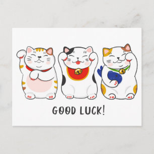 Carte Postale Chats de Maneki-neko
