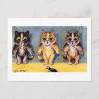 Chats d'humour par Louis Wain