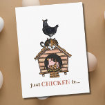 Carte Postale Chats et poulets amusants, rien que l'enregistreme<br><div class="desc">Ces poulets et chats sucrés sont prêts à surprendre vos élèves (ou ceux qui vous sont chers !) avec un message amusant pour rester en contact ! Obtenir le courrier réel est une façon tellement spéciale et amusante de faire savoir à quelqu'un que vous manquez et pensez à eux! Parfait...</div>