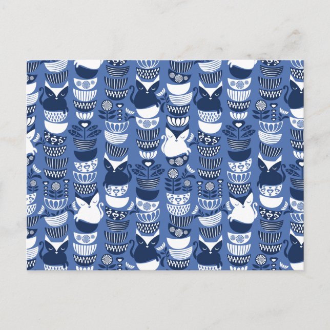 Carte Postale Chats folkloriques suédois I (Devant)