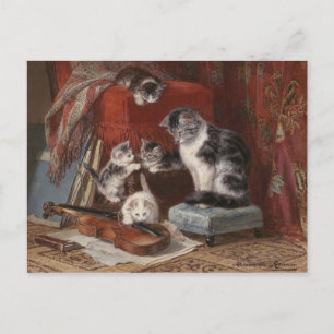 Carte Postale Chats joueurs - Ronner