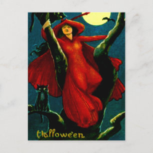 Carte Postale Chats sorciers et noirs