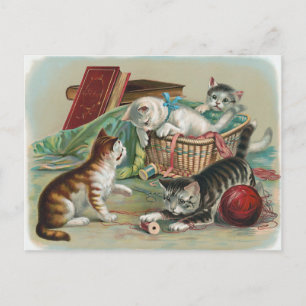 Carte postale Chats vintages