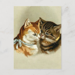 Carte Postale Chats Vintages mignons