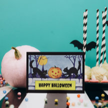Chats vintages personnalisables Citrouille Hallowe
