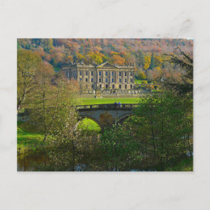 Carte postale Chatsworth House and Bridge, Anglete