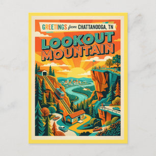 Carte Postale Chattanooga Lookout Mountain Style Vintage