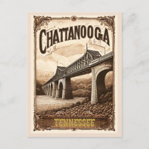 Carte Postale Chattanooga Tennessee Vieux Vintage