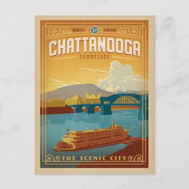 Carte Postale Chattanooga, TN (Devant)