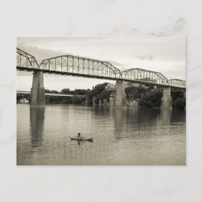 Carte Postale Chattanooga, TN - Pont de la rue Walnut (Devant)