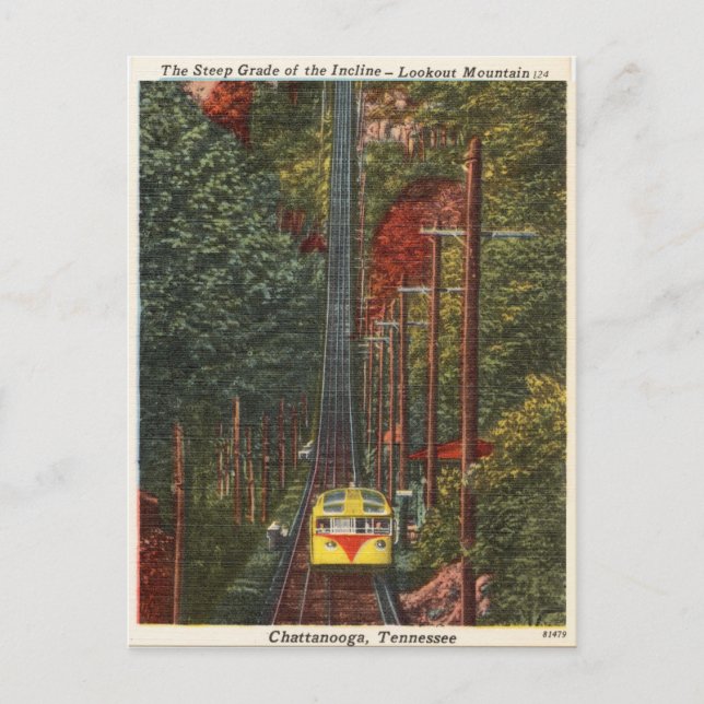 Carte Postale Chattanooga Vintage, Tennessee, Lookout Mountain (Devant)