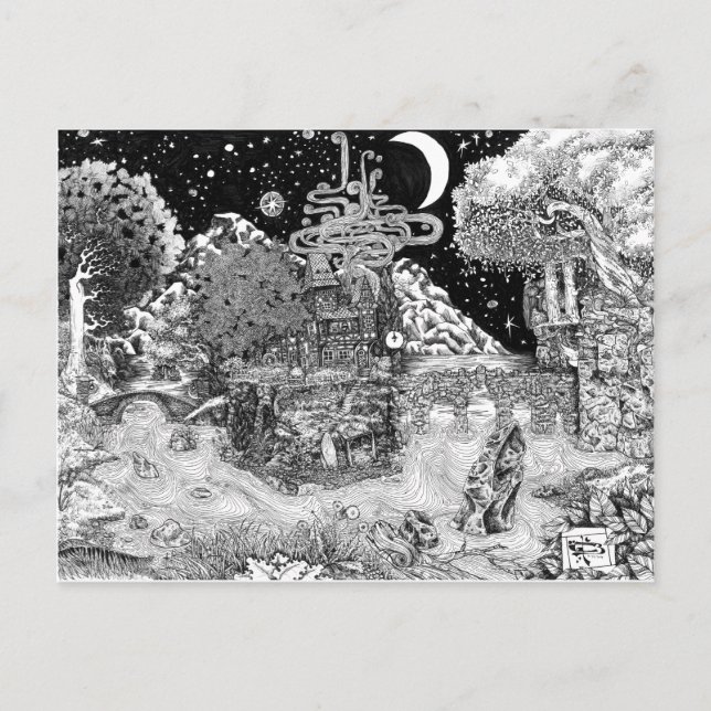 Carte Postale Chaud contre la nuit (Devant)