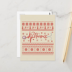 Carte Postale Chaud de Noël joyeux et moche