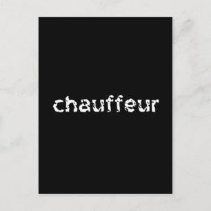 Carte Postale Chauffeur
