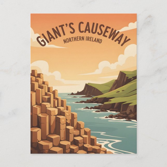 Carte Postale Chaussée du Géant Irlande du Nord (Devant)