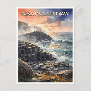 Carte Postale Chaussée du Géant Irlande du Nord Vintage