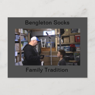 Carte Postale Chaussettes Bengle "Tradition familiale"